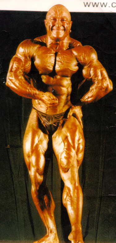 Jamie Manuel doing most musclar pose